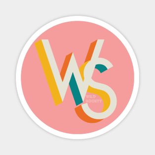 Wild Society Pink Logo Magnet